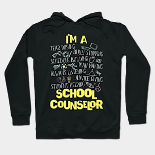 Im A School Counselor Back To School Counselor Hoodie